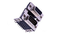 Two Rows Db9 Male Connector , 9 Pin D Type Male Connector PBT Material