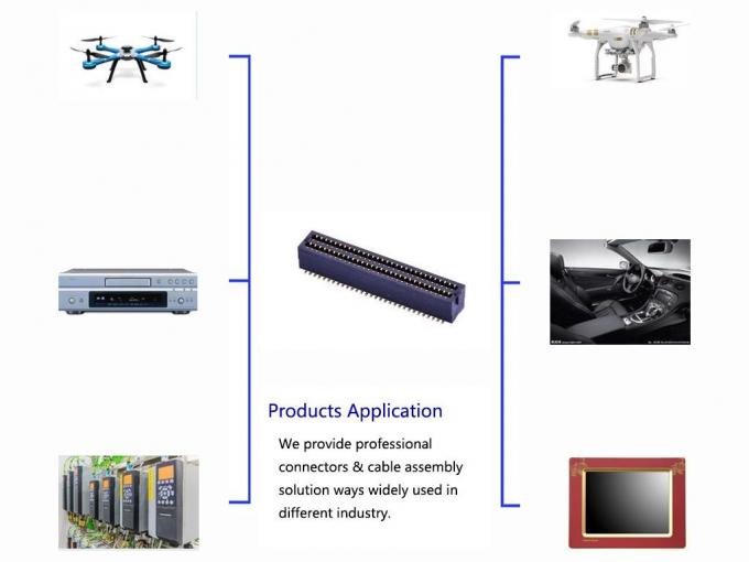 Circuit Board Pin Connectors High Transmission Rate , Low Profile Board To Board Connector
