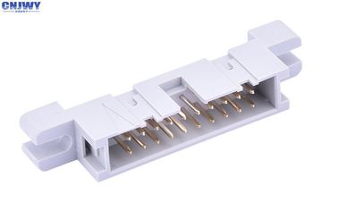 2.54 Pitch IDC Box Header Connector Rectangular Gray Insulator PBT