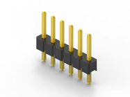 Single Row Male Pin Header Connector 6 Pin Black Plastic Body