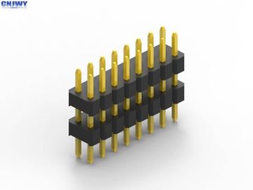 Gold Flash Straight Pin Header , Printed Circuit Board Surface Mount Pin Header
