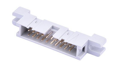 2.54 Pitch IDC Box Header Connector Rectangular Gray Insulator PBT