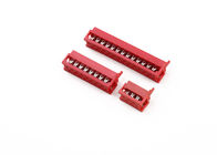 Micro Match IDC Cable Connector 1.27 Mm 06 Ways Red Color PA46 Insulation