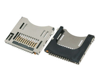 Self - Loaded 11 PIN Micro SD Card Connector 5000 Cycles Long Durability