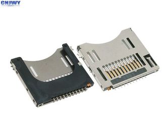 Self - Loaded 11 PIN Micro SD Card Connector 5000 Cycles Long Durability