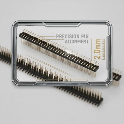 Elevated Stacking Dual Row Male Pin Header Connector 2.54mm Pitch Extended Height PCB Board Spacer