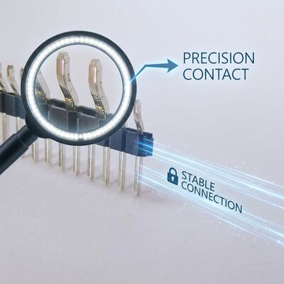 Breakaway Snap-Off Single Row Male Pin Header Strip Connector 2.54mm Pitch 40-Pin Customizable Length