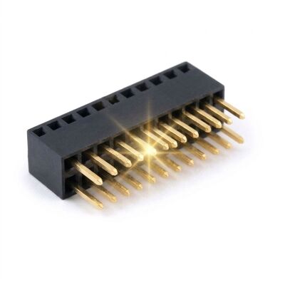 1.00mm Pitch Dual Row Right Angle SMT Female Header Connector Horizontal Surface Mount Socket