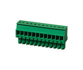 PA66 SN Plated 30-16AWG Terminal Block Connector CPT 3.81mm Pitch 1*10P Green