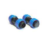 Diameter 25mm Aviation Plug Connector 7 Pin Black And Blue 5A Cable Connecting