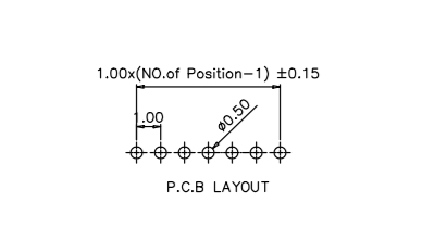 Long Pin Header Single Row , Square Right Angle Header Connector