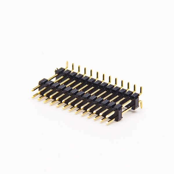 SMD Type Male Pin Header Connector 16 Pins Dual Row Current Rating 2.0 AMP