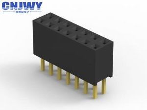 Custom Pin Header Female Connector , Through Hole 2 Pin - 20 Pin Female Header