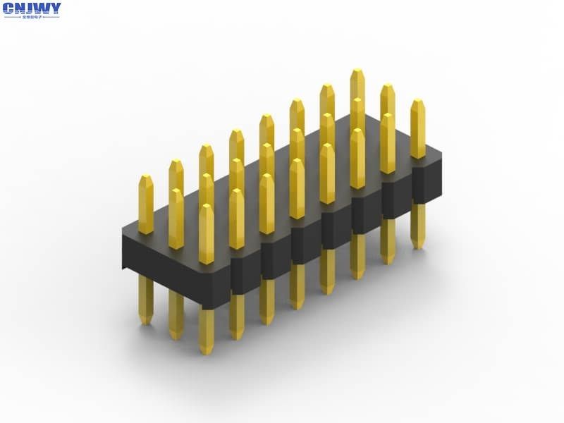Custom 2mm Pitch Pin Header 2 Pins To 80 Pins Single Row Male Pin Header