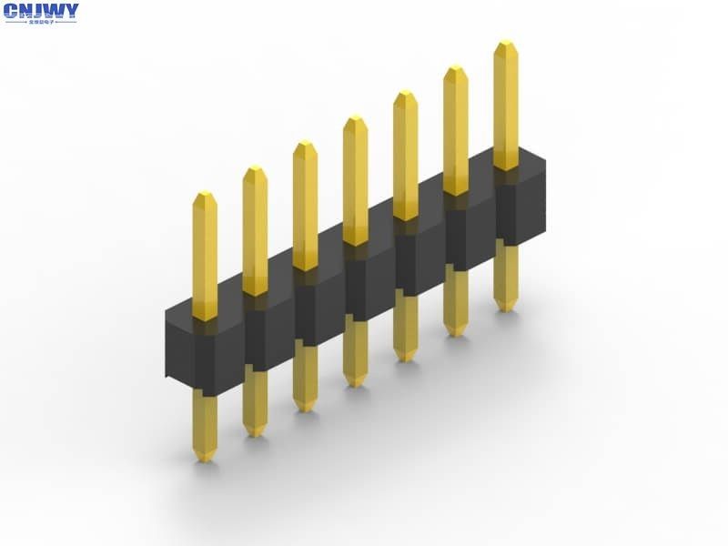 Custom 2mm Pitch Pin Header  , 2 Pins To 80 Pins Single Row Male Pin Header