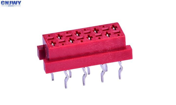 Female IDC Cable Connector DIP Type Through Hole For Automotive Industry