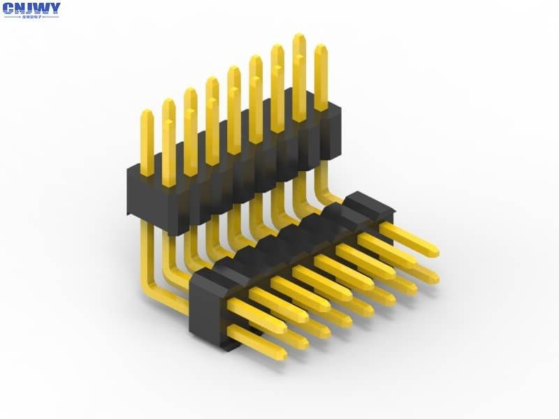 2-40 Pins PCB Header Connector with -40C To 105C Operation Temperature and 1.0AMP Current Rating