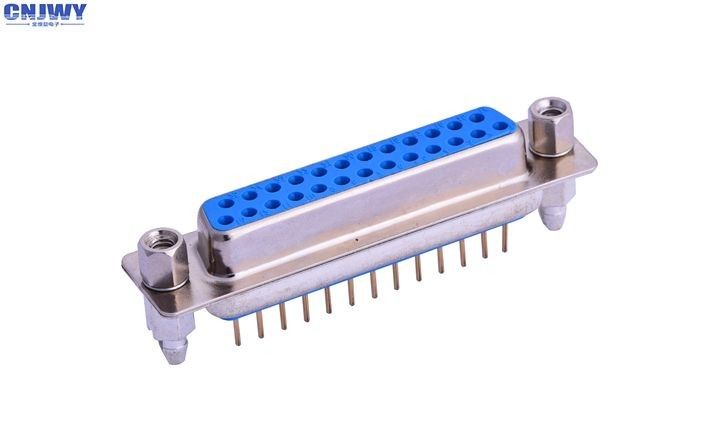 VGA Socket 25 PIN D Sub Connector 1000M Omega Min Insulation Resistance