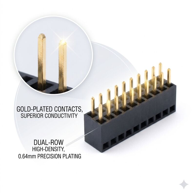 0.8mm Pitch Fine Pitch Mezzanine Female Header Connector Dual Row 2x30P Stacking PCB Socket
