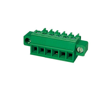Plugable Terminal Block Connector CPT 3.81mm Pitch 1*10P Green PA66 SN Plated 30-16AWG