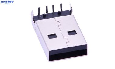 4 Pin PCBA Male Micro USB Input Output Connectors Plastic 100V Voltage Resistance