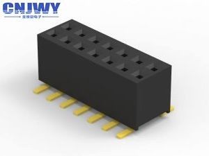1.27mm Dual Row Female Header Connector Y Type For PCB Stacking
