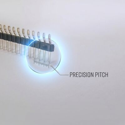 Breakaway Snap-Off Single Row Male Pin Header Strip Connector 2.54mm Pitch 40-Pin Customizable Length