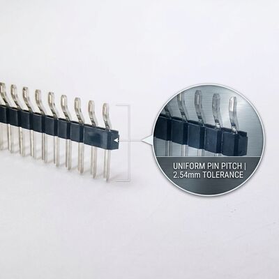 Fine Pitch 1.27mm Dual Row SMT Male Pin Header Connector Compact PCB Surface Mount Design
