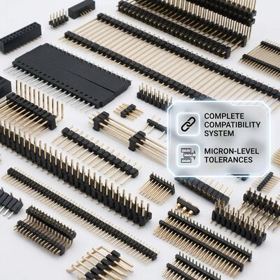 SMT Dual Row Surface Mount Male Pin Header Connector 2.54mm Pitch PCB 80-Pin Reflow Compatible