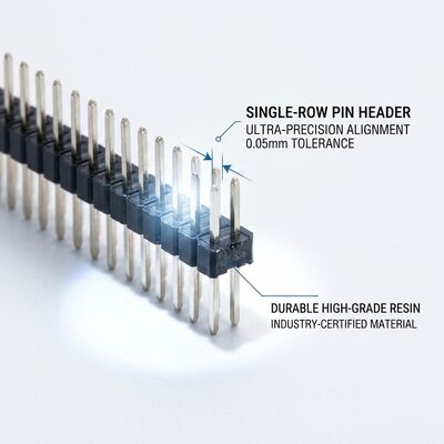 Surface Mount Single Row Male Pin Header Connector 2.54mm Pitch SMT PCB Board Mount
