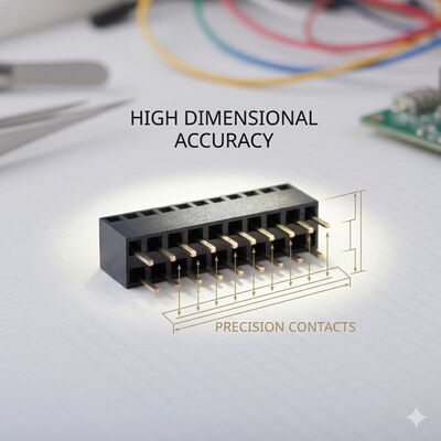 Low Profile 1.27MM Pitch Right Angle SMD Female Header Connector Dual Row Gold Flash Ultra-Slim PCB Design